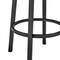 Armen Living Lorin 26" Counter Height Swivel Bar Stool in Black Finish and Black Faux Leather LCLRBABLBL26 - alternate 8